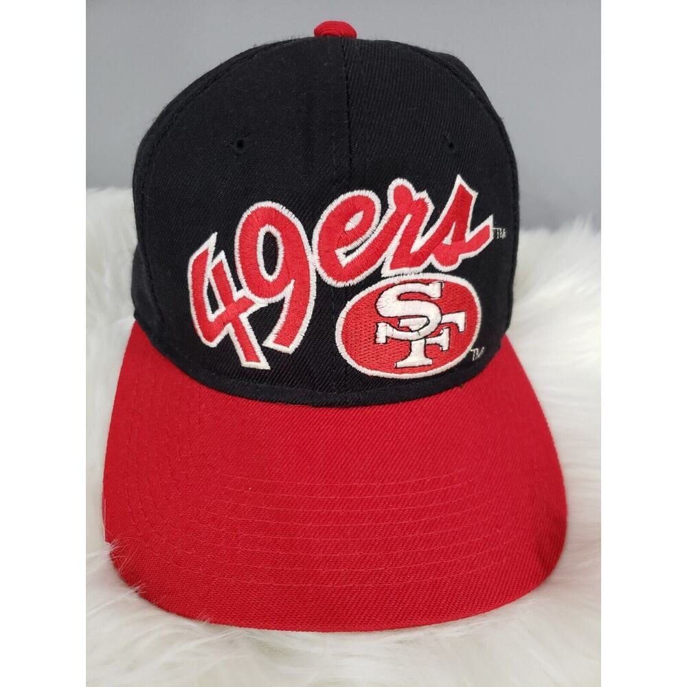 Vintage San Francisco 49ers Cap Hat Sports Specialties Fitted 7 1/8 Block Script
